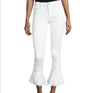 Frame Denim Le Skinny white jeans